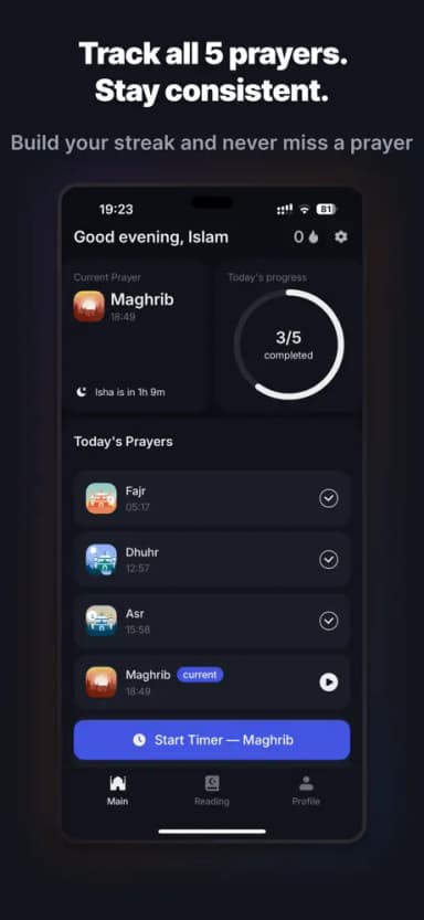 Prayer Dashboard